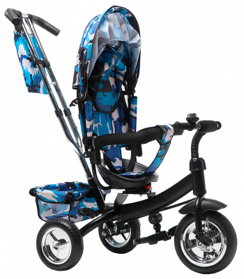 Велосипед детский трехколёсный  TSTX6588 
 - Цвет камуфляж синий - Картинка #10