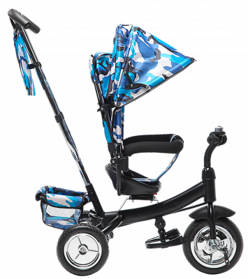 Велосипед детский трехколёсный  TSTX6588 
 - Цвет камуфляж синий - Картинка #2